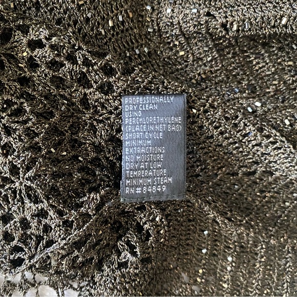 CARMEN MARC VALVO Beaded Long Sleeve Cardigan  Size medium - Picture 9 of 11